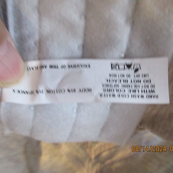 BALI ADORABLE BRA~ BOW & SATIN STRAPS~36DD #3036, 85% COTTON & 15%SPANDEX GRAY - Picture 12 of 13